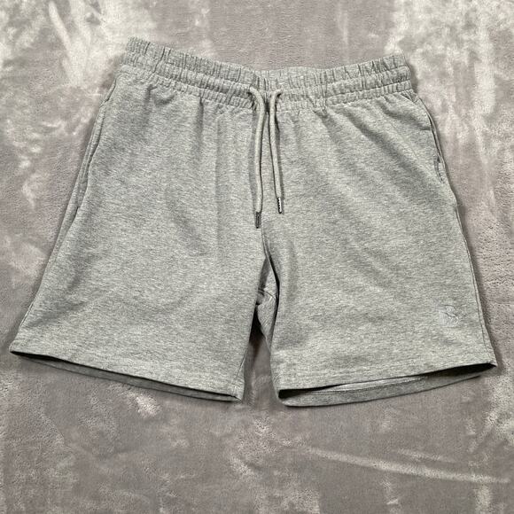Bearbottom Shorts Mens Large Grey Drawstring Activewear Casual Basic Sleep - Picture 1 of 8